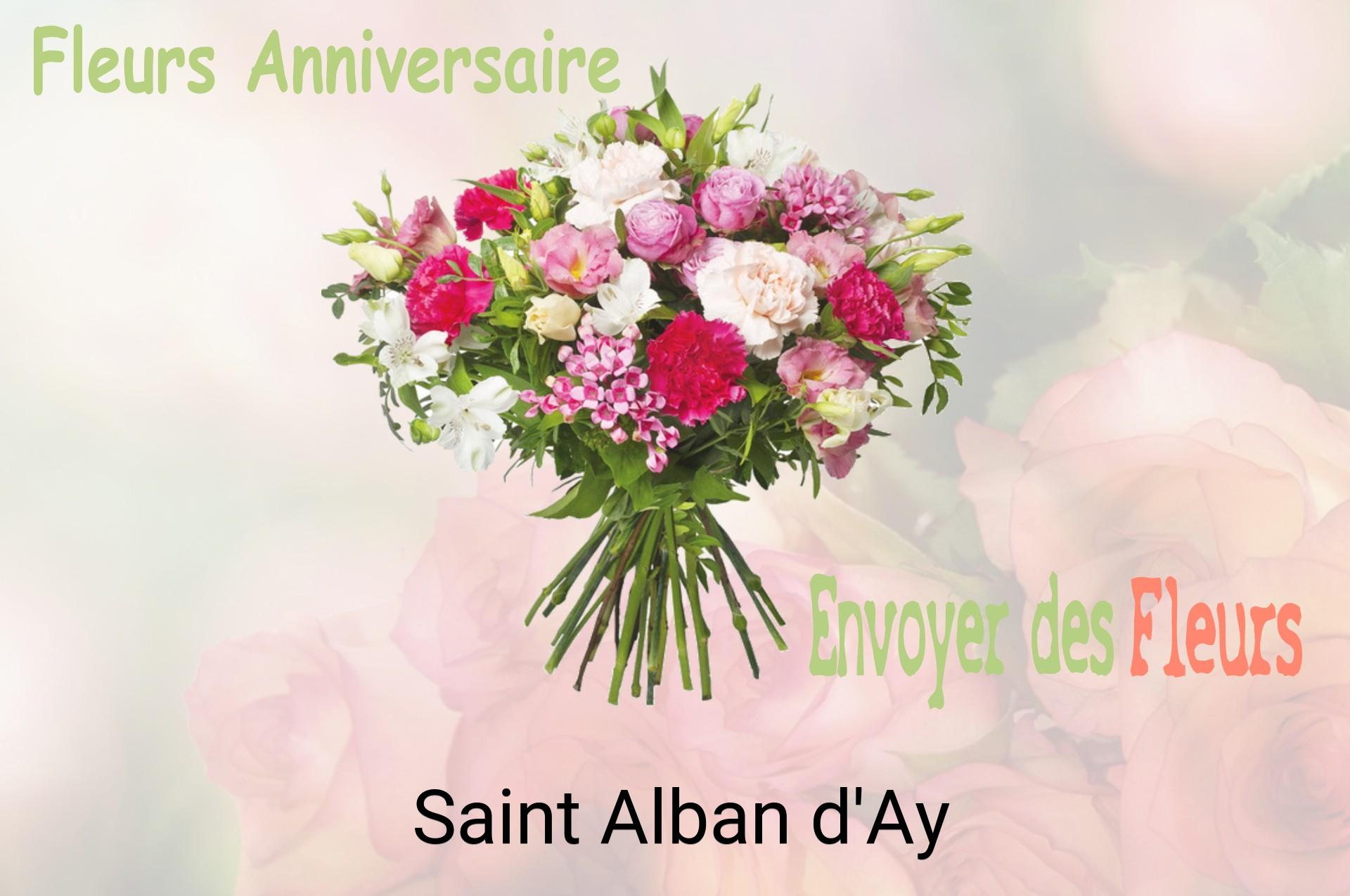 Bouquet de fleurs d’anniversaire livré à Saint-Alban-d'Ay